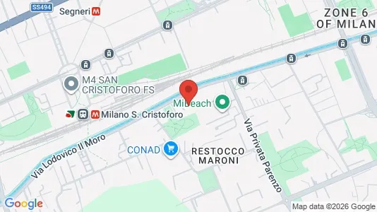 Apartments for rent i Milano Zona 6 - Barona, Lorenteggio - kort over placeringen