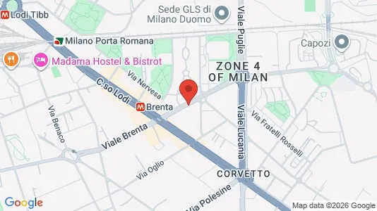 Apartments for rent i Milano Zona 5 - Vigentino, Chiaravalle, Gratosoglio - kort over placeringen