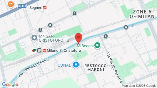 Apartments for rent i Milano Zona 5 - Vigentino, Chiaravalle, Gratosoglio - kort over placeringen
