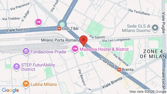 Apartments for rent i Milano Zona 5 - Vigentino, Chiaravalle, Gratosoglio - kort over placeringen