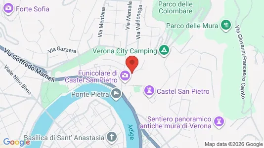Apartments for rent i Verona - kort over placeringen