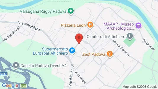 Rooms for rent i Padua - kort over placeringen