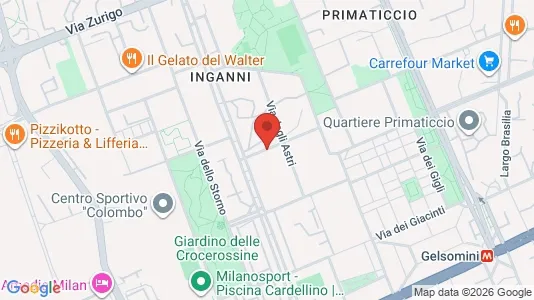 Rooms for rent i Milano Zona 6 - Barona, Lorenteggio - kort over placeringen