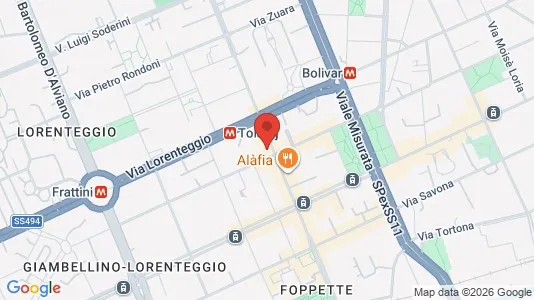 Apartments for rent i Milano Zona 6 - Barona, Lorenteggio - kort over placeringen