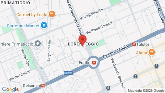 Rooms for rent i Milano Zona 6 - Barona, Lorenteggio - kort over placeringen