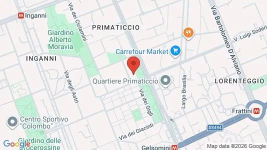 Rooms for rent i Milano Zona 6 - Barona, Lorenteggio - kort over placeringen