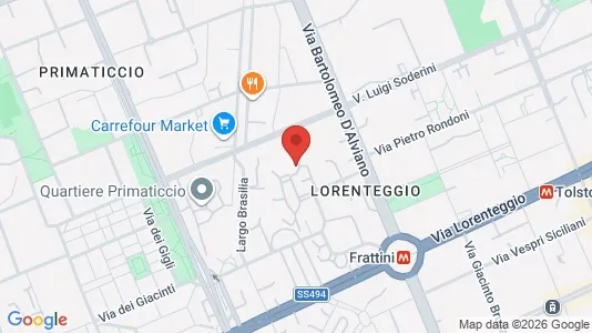 Rooms for rent i Milano Zona 6 - Barona, Lorenteggio - kort over placeringen