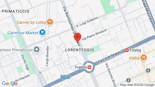 Rooms for rent i Milano Zona 6 - Barona, Lorenteggio - kort over placeringen