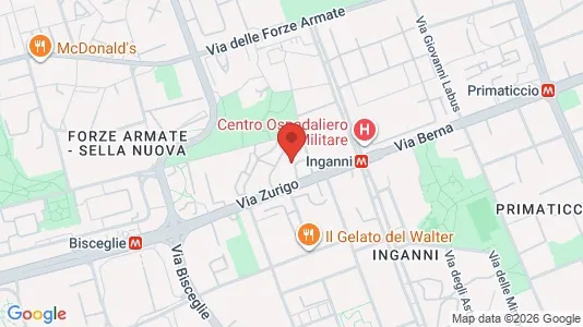 Rooms for rent i Milano Zona 6 - Barona, Lorenteggio - kort over placeringen