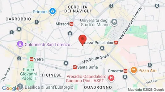 Apartments for rent i Milano Zona 1 - Centro storico - kort over placeringen