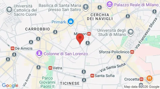 Apartments for rent i Milano Zona 1 - Centro storico - kort over placeringen