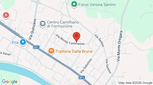 Apartments for rent i Verona - kort over placeringen