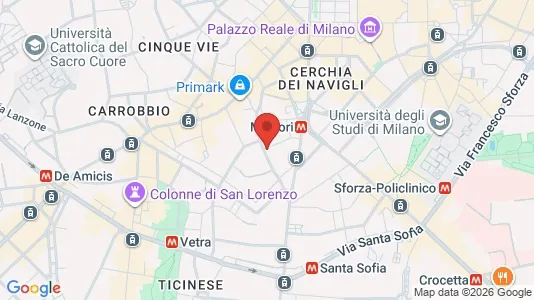 Apartments for rent i Milano Zona 1 - Centro storico - kort over placeringen