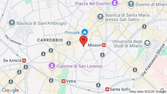 Apartments for rent i Milano Zona 1 - Centro storico - kort over placeringen