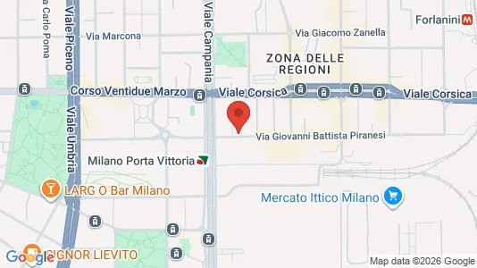 Apartments for rent i Milano Zona 4 - Vittoria, Forlanini - kort over placeringen