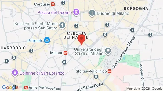 Apartments for rent i Milano Zona 1 - Centro storico - kort over placeringen