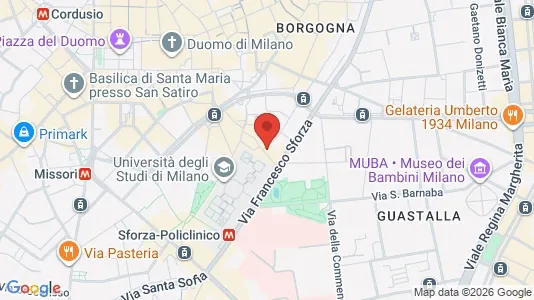 Apartments for rent i Milano Zona 1 - Centro storico - kort over placeringen