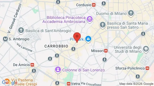 Apartments for rent i Milano Zona 1 - Centro storico - kort over placeringen
