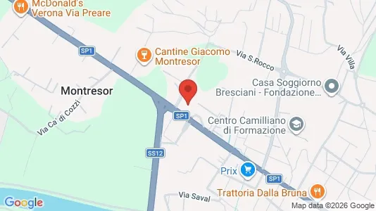 Apartments for rent i Verona - kort over placeringen