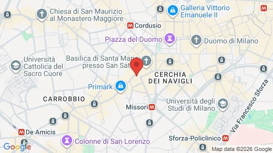 Apartments for rent i Milano Zona 1 - Centro storico - kort over placeringen