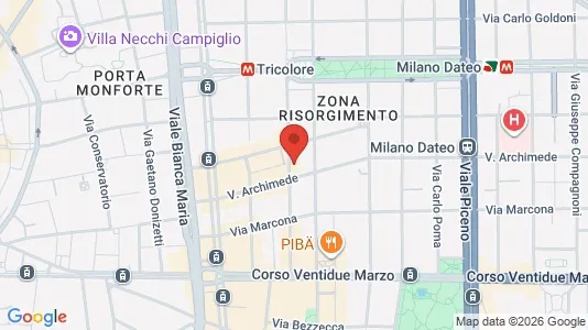 Apartments for rent i Milano Zona 1 - Centro storico - kort over placeringen