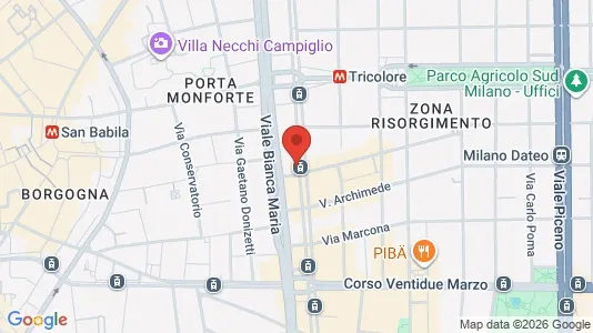 Apartments for rent i Milano Zona 1 - Centro storico - kort over placeringen