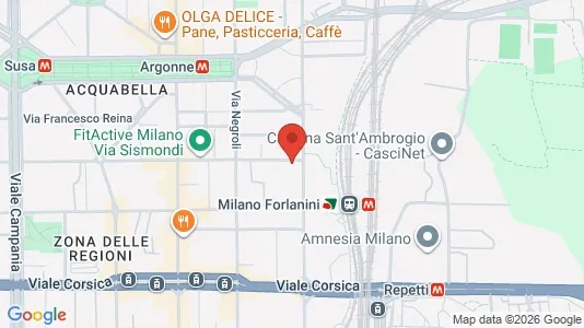 Apartments for rent i Milano Zona 3 - Porta Venezia, Città Studi, Lambrate - kort over placeringen