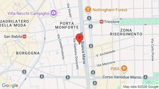 Apartments for rent i Milano Zona 1 - Centro storico - kort over placeringen
