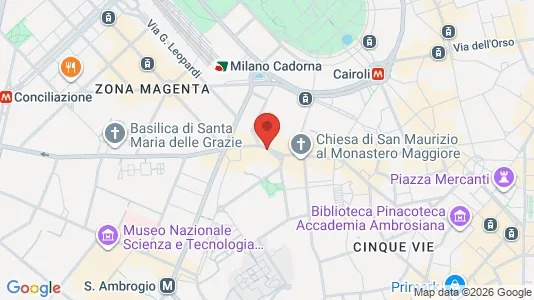 Apartments for rent i Milano Zona 1 - Centro storico - kort over placeringen