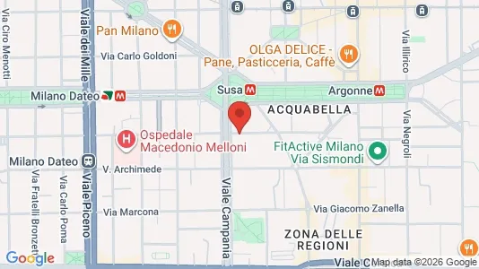 Rooms for rent i Milano Zona 3 - Porta Venezia, Città Studi, Lambrate - kort over placeringen