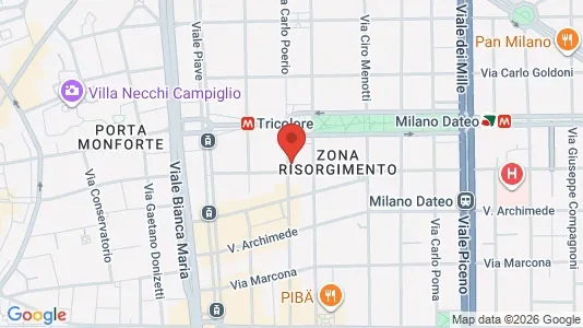 Apartments for rent i Milano Zona 1 - Centro storico - kort over placeringen