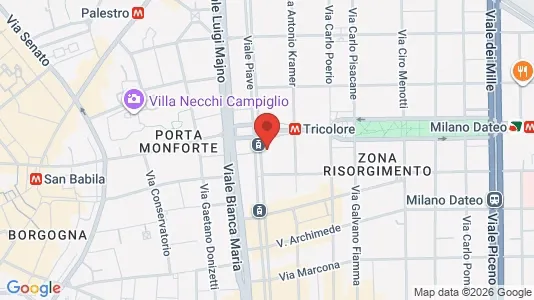 Apartments for rent i Milano Zona 1 - Centro storico - kort over placeringen