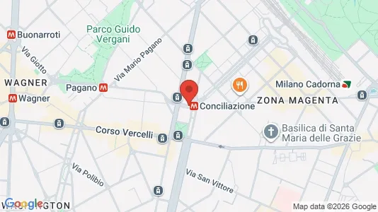 Apartments for rent i Milano Zona 1 - Centro storico - kort over placeringen