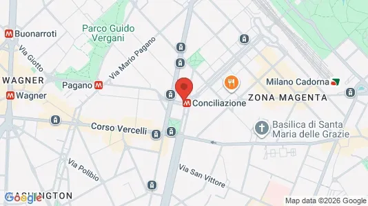 Apartments for rent i Milano Zona 1 - Centro storico - kort over placeringen