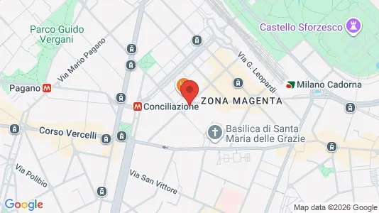 Apartments for rent i Milano Zona 1 - Centro storico - kort over placeringen