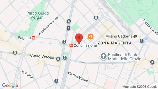 Rooms for rent i Milano Zona 1 - Centro storico - kort over placeringen