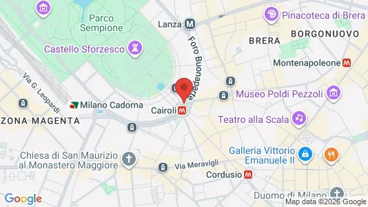 Rooms for rent i Milano Zona 1 - Centro storico - kort over placeringen