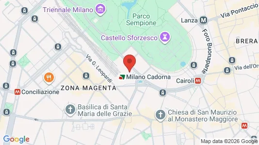Apartments for rent i Milano Zona 1 - Centro storico - kort over placeringen