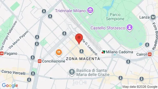 Apartments for rent i Milano Zona 1 - Centro storico - kort over placeringen