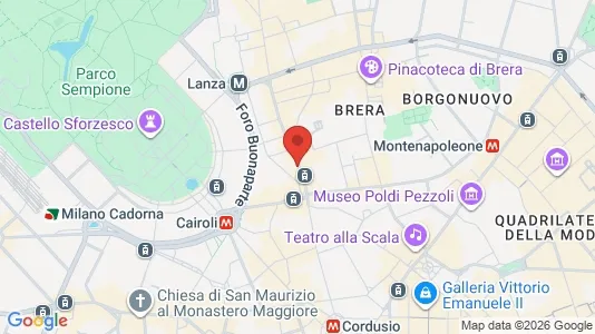Apartments for rent i Milano Zona 1 - Centro storico - kort over placeringen