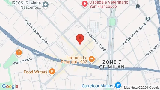 Apartments for rent i Milano Zona 7 - Baggio, De Angeli, San Siro - kort over placeringen