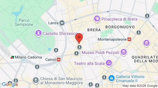 Apartments for rent i Milano Zona 1 - Centro storico - kort over placeringen