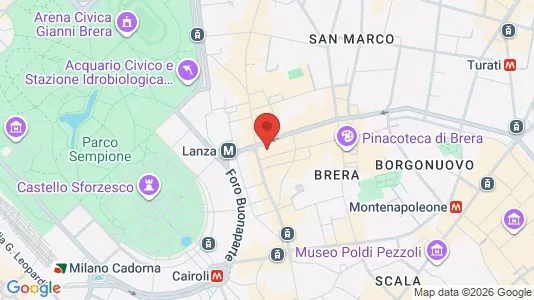 Apartments for rent i Milano Zona 1 - Centro storico - kort over placeringen