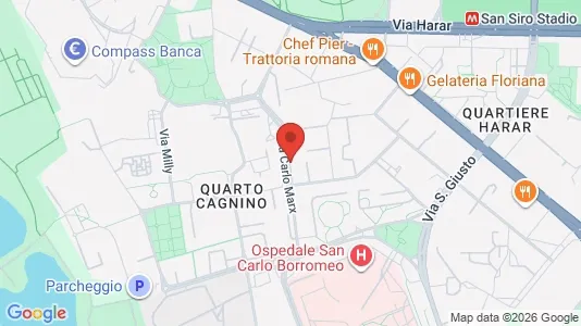 Rooms for rent i Milano Zona 7 - Baggio, De Angeli, San Siro - kort over placeringen