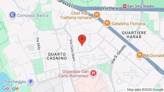 Rooms for rent i Milano Zona 7 - Baggio, De Angeli, San Siro - kort over placeringen