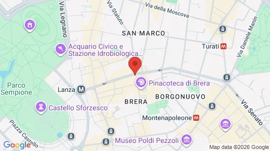 Apartments for rent i Milano Zona 1 - Centro storico - kort over placeringen