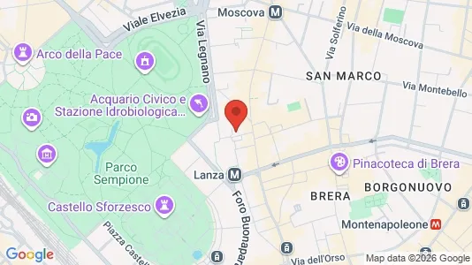 Apartments for rent i Milano Zona 1 - Centro storico - kort over placeringen