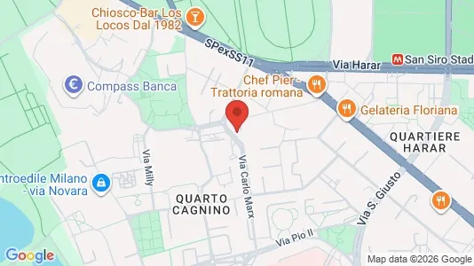 Rooms for rent i Milano Zona 7 - Baggio, De Angeli, San Siro - kort over placeringen