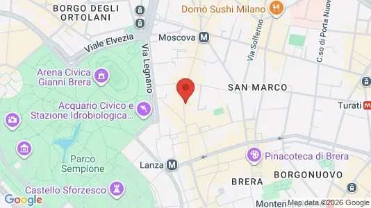 Apartments for rent i Milano Zona 1 - Centro storico - kort over placeringen
