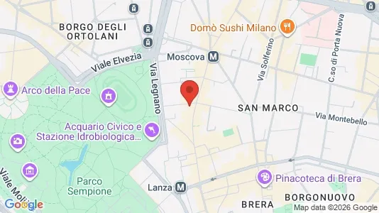 Apartments for rent i Milano Zona 1 - Centro storico - kort over placeringen